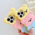 thumbnail image 3 of Case Compatible with iPhone 11 Pro Kawaii Phone Cases Creative Cartoon Bear iPhone Case Cute Shockproof Protective Case Cover with Keychain, 3 of 14