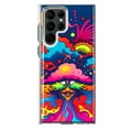 thumbnail image 1 of MUNDAZE Samsung Galaxy S23 Ultra Shockproof Clear Hybrid Protective Phone Case Neon Rainbow Psychedelic Trippy Hippie Bomb Star Dream, 1 of 5