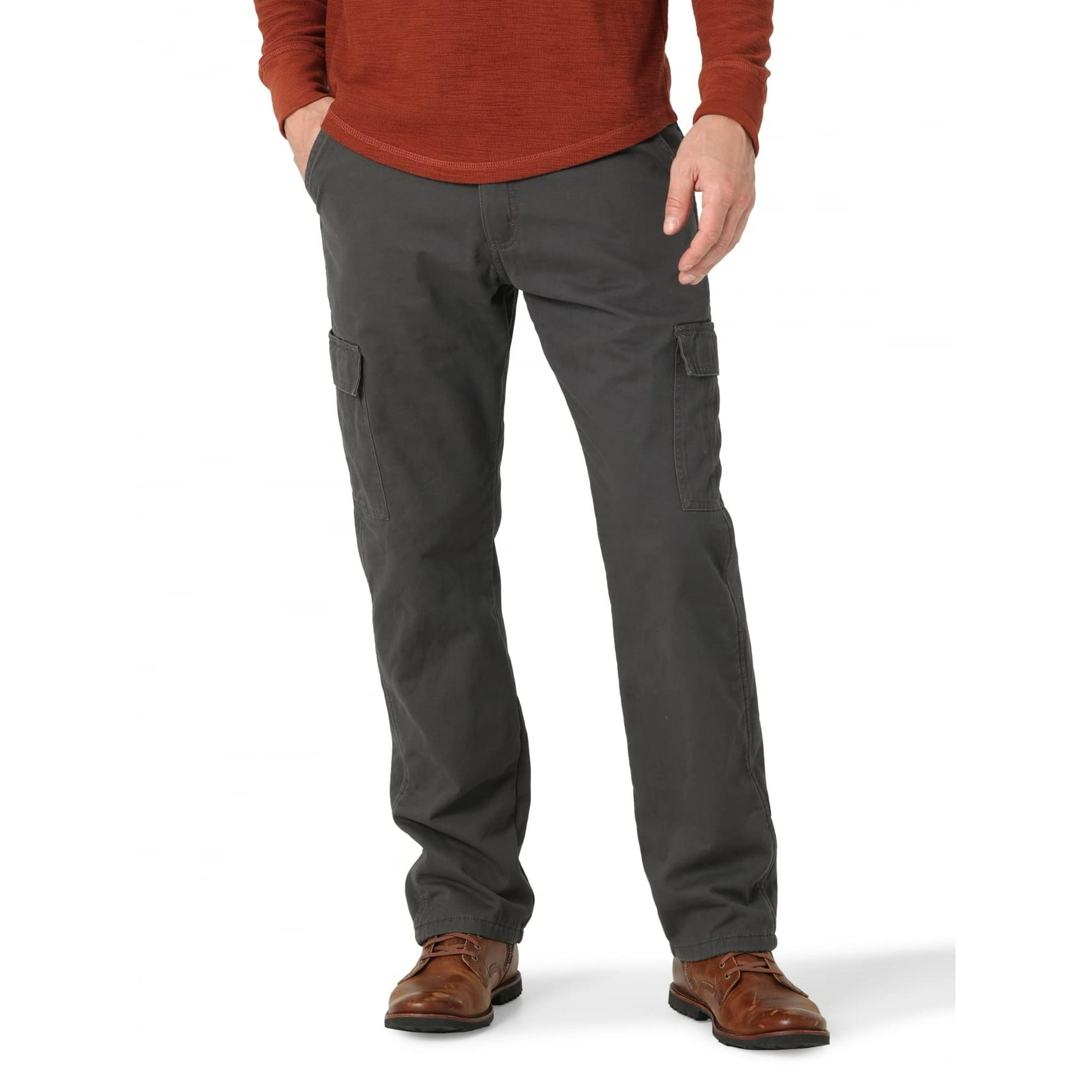 Wrangler Authentics Men's Authentics Fleece-Lined Cargo Pant, Anthracite  Twill, 36x30 | Walmart Canada