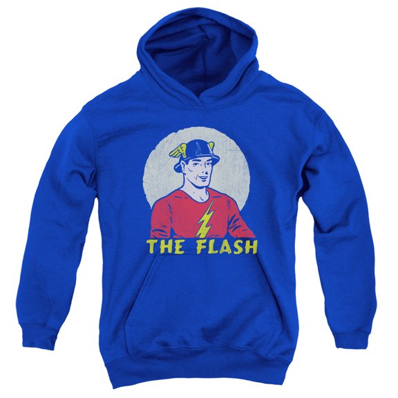 Dc Flash - Faded Circle - Youth Hooded Sweatshirt - Medium