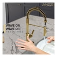 thumbnail image 2 of ANZZI Kitchen Faucet with Motion Sensor, Ola Hands-Free Touchless Pull-Down Sprayer in Brushed Gold, 2 of 9
