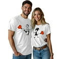 thumbnail image 4 of Tiweut Men Valentine's Day Casual T Shirts,Matching Couple Interactive Short Sleeve Tees Crewneck with Phrases Heart Designs Comfortable Anniversary Date Night,Blouses,A-White,L, 4 of 4
