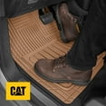 thumbnail image 3 of Cat® ToughLiner™ Rubber Car Floor Mats for Auto Truck SUV & Van, Full Custom Trim to Fit Liners, Advanced Performance Heavy Duty Odorless Car Mats, All Weather Protection, Beige, 3 of 9