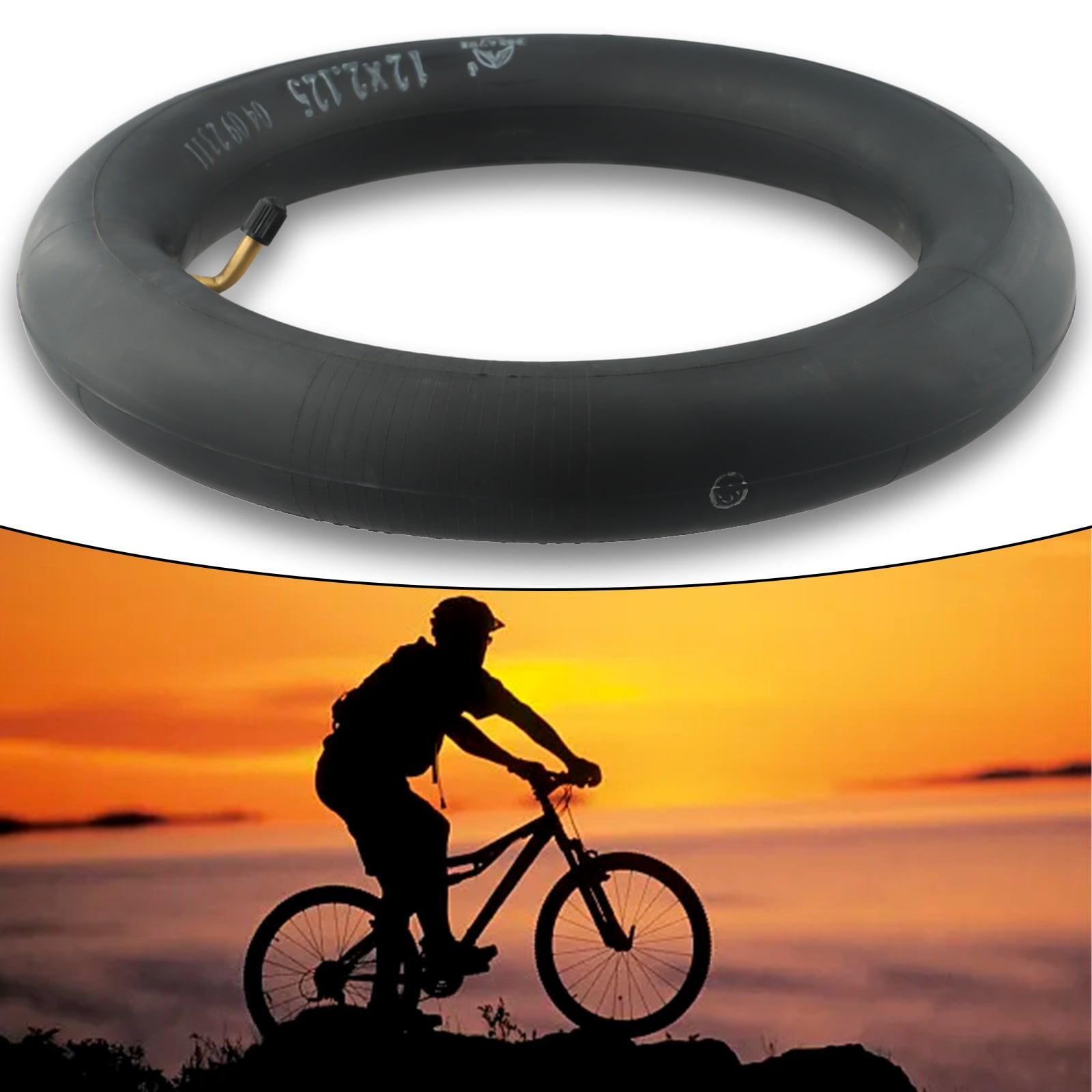 12 inch Inner Tube 12 1/2x2 1/4(62-203) for E-Bike Scooter 12.5x2.125 Tube
