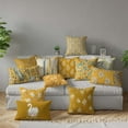 thumbnail image 6 of Vargottam Luxury, Printed Mustard Yellow CushionCovers,Decorative PillowCovers,SquareThrow Pillowcase -16x16Inches, 6 of 6