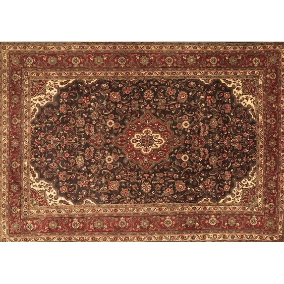 Ahgly Company Indoor Rectangle Persian Brown Traditional Area Rugs, 5' x 8'