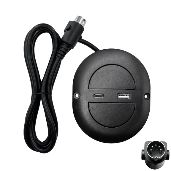 2 Button 5 Pin Power Recliner Electric Sofa Switch Hand Control Controller Replacement with USB Type A and C Port