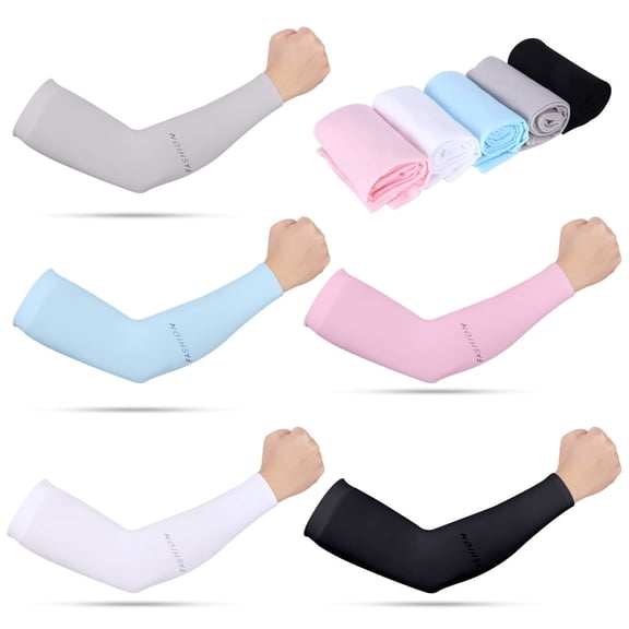 Cooling Arm Sleeves Cover Outdoor Sports UV Sun Protection Men/ Women 1 Pair