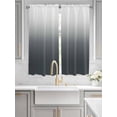 thumbnail image 4 of Bedroom Curtains 63 Inches length, Grey Ombre Window Treatment Curtain Drapes, Gray White Gradient Modern Abstract Art Rod Pocket Curtain Panels for Living Room Kitchen, 42"x63", 2 Panels, 4 of 7