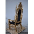 thumbnail image 6 of Gold and Black Fabric Lion Chair Size: 70" x 36" x 26"H, 6 of 11