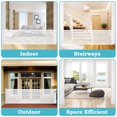 thumbnail image 6 of AYAOQIANG Retractable Baby Gate,Mesh Baby Gate or Mesh Dog Gate, 37.4" x 126" , Stairs Safe Gates for Baby and Pet, for Doorways, Stairs, Hallways, White, 6 of 7