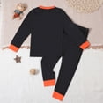 thumbnail image 4 of GCETTIC Kids Pajamas For Boys Skeleton Glow-in-The-Dark Cotton Sleepwear Toddler Clothes Halloween Pumpkin Outfit 8-9 Years, 4 of 8