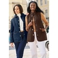 thumbnail image 2 of Jessica London Women's Plus Size Snap-Front Quilted Coat, 2 of 3