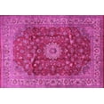 thumbnail image 1 of Ahgly Company Indoor Rectangle Medallion Pink Traditional Area Rugs, 2' x 5', 1 of 4