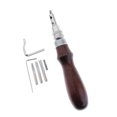 thumbnail image 4 of Herramienta de Ranura de Artesanía de Cuero Groover de Costura de Cuero Sunnimix Herramienta de borde de cucharón, 4 of 7