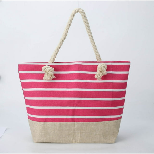 Sac Fourre-Tout de Plage pour Femmes - Sac à Main Familial Antisalissure avec Fermeture Éclair pour Voyage, Piscine et Gym