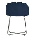 thumbnail image 6 of Hillsdale Furniture Catalina Upholstered Metal Vanity Stool, Dark Blue, 6 of 9