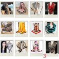 thumbnail image 1 of 35 * 35 英寸 大号丝绸缎面方巾 12 件缎面头巾 新款仿真丝方巾 印花丝绸丝巾 缎面大号披肩围巾, 1 of 8
