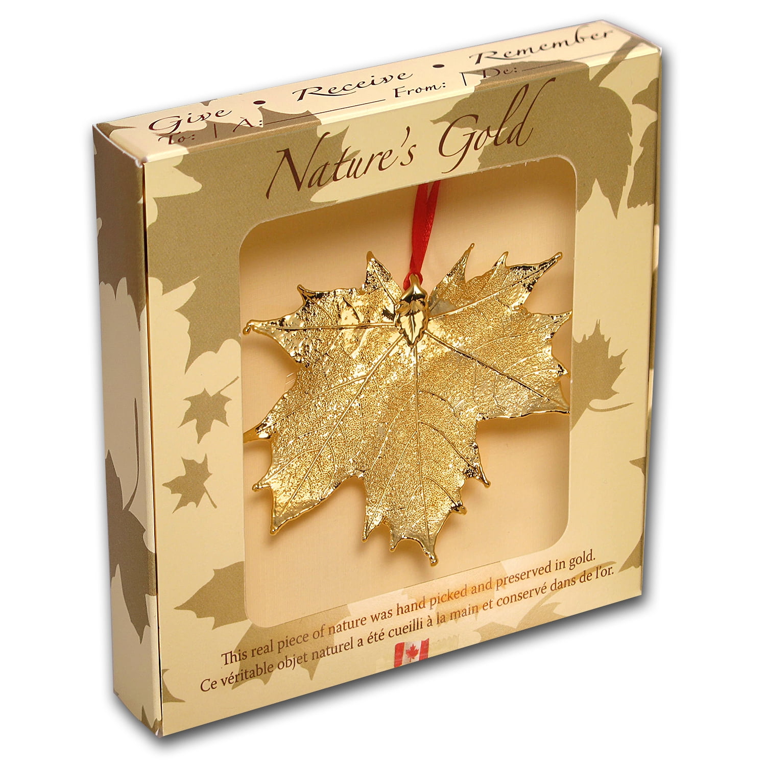 Nature's Gold Yellow Gold Maple Leaf Ornament - Walmart.com