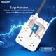 thumbnail image 3 of Protector contra sobretensiones, Power Strip, 6 salidas y 4 puertos USB, 3 of 7
