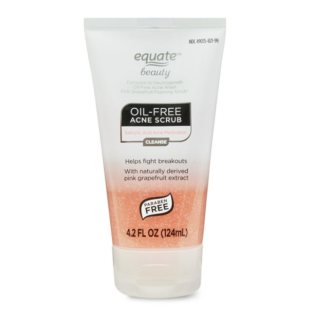 Equate Beauty Pink Grapefruit Foaming Acne Scrub, 4.2 fl oz Walmart