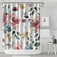thumbnail image 2 of Waterproof Pioneer Shower Curtain 72x84 Inch Polyester Unique Cute Floral Shower Curtain for Bathroom Hotel Home Decor with 12 Plastic Hooks, 2 of 5