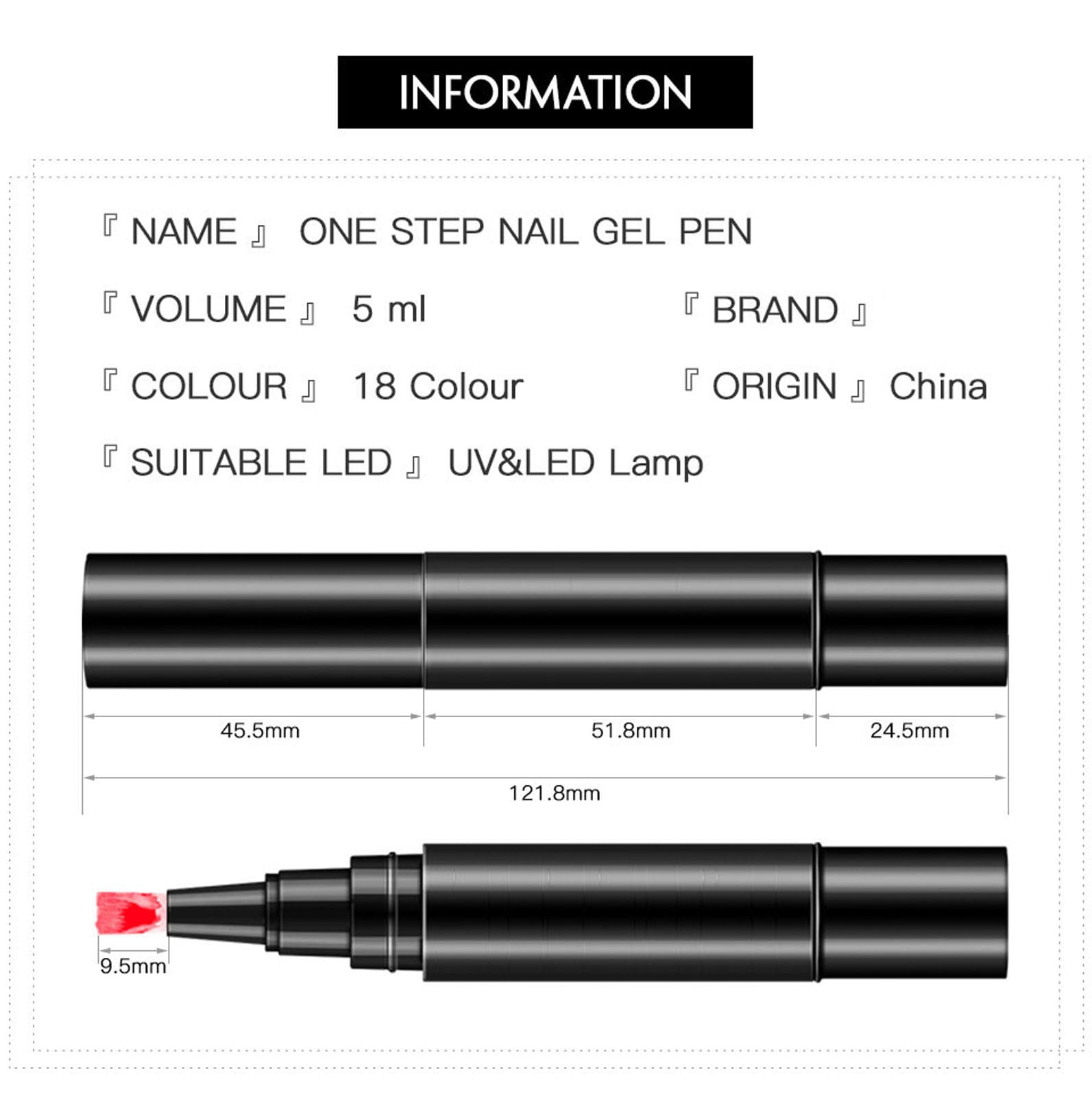 18PCs Nail Polish Pen Set,2026 Portable Suitable For Travel Convenient And Glue Drying Nail Glue Pen,Varnish Gel Pen for DIY Nail Art, Easy Nailpolish Pens for Women