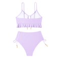thumbnail image 5 of MKLEKYY Traje De Baño Mujer Women'S 2 Piece Swimsuit Bikini Back With Ruffled Edge Underwear Gathered Swimsuit Hem Pleated Underwear Swimsuit, 5 of 5