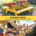 thumbnail image 6 of Cow Sunflowers Table Cloths for 5 Foot Rectangle Tables, Botanical Floral Leaves Bees Farm Barn Patio Waterproof Elastic Fitted Tablecloths, Washable Rectangular Table Cover for Camping, 6 of 8