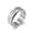 Silver color, variant on Hand Hammered Pattern Moon Pit 14K Yellow Gold Ring for Men Women Personality Trendy Ring Jewelry Wedding Gift