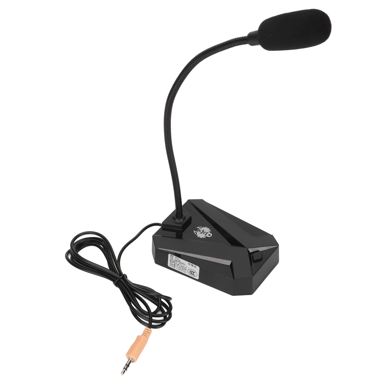 USB Computer Microphone, 3.5mm Plug Noise Cancelling Recording Desktop