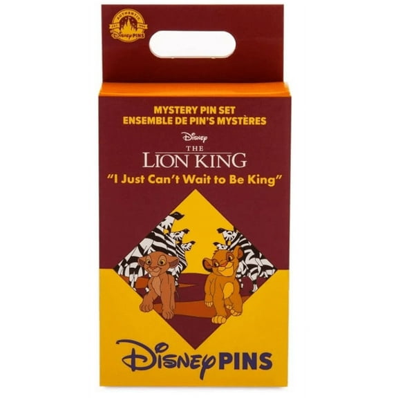 Disney Parks Lion King Can't Wait to be King Mystery Pin Blind Pack 2Pc New