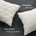 thumbnail image 4 of Christmas Tree Decorative Throw Pillow Covers Set of 2, 18x18" Soft Fluffy Pillow Cases, Faux Fur Fuzzy Pillows Covers Winter Holiday Cushion Cases for Sofa Couch Bedroom Living Room Home Décor, 4 of 7