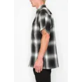 thumbnail image 5 of Victorious Men's Old School Plaid Flannel Short Sleeve Shirts VSS30 - BLACK - XL, 5 of 6