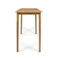 thumbnail image 5 of GDF Studio Omaha Outdoor Acacia Wood Rectangular Bar Table, Teak, 5 of 10