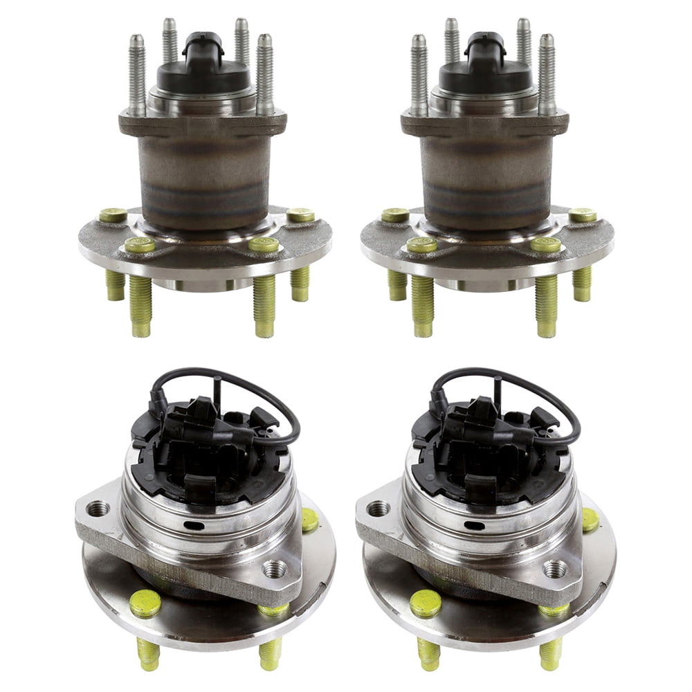 AutoShack 4-PC Front & Rear Wheel Hub Bearing Kit With ABS | Fits 2002-07 Saturn Vue, 2005-06 Chevy Equinox