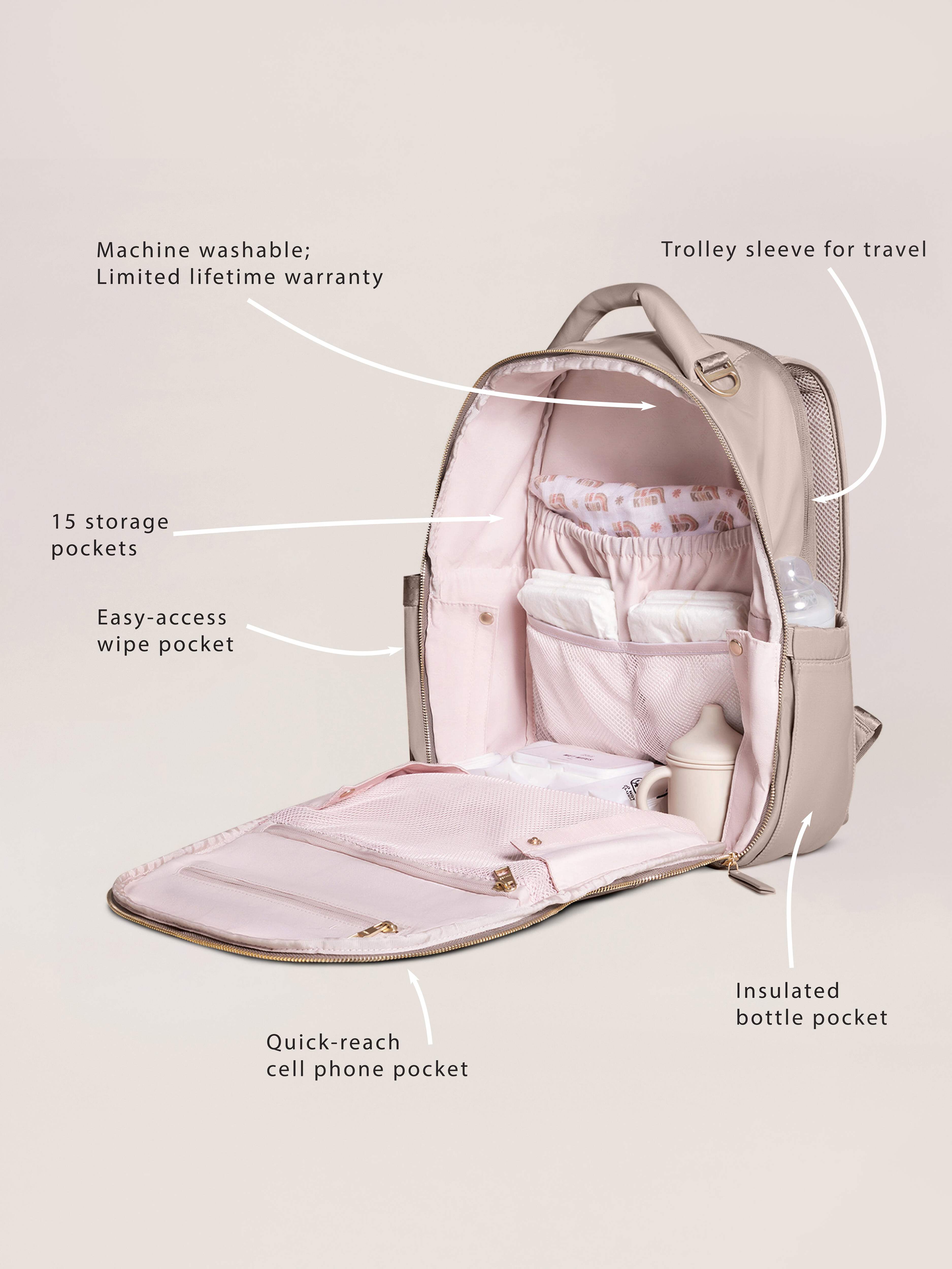 JuJuBe x Witney Carson Signature Classic Large Diaper Backpack - Cloud