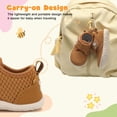 thumbnail image 6 of JOINFREE Baby First Walk Shoes Boys Girls Infant Crib Shoe Toddler Barefoot Shoes, 6 of 7