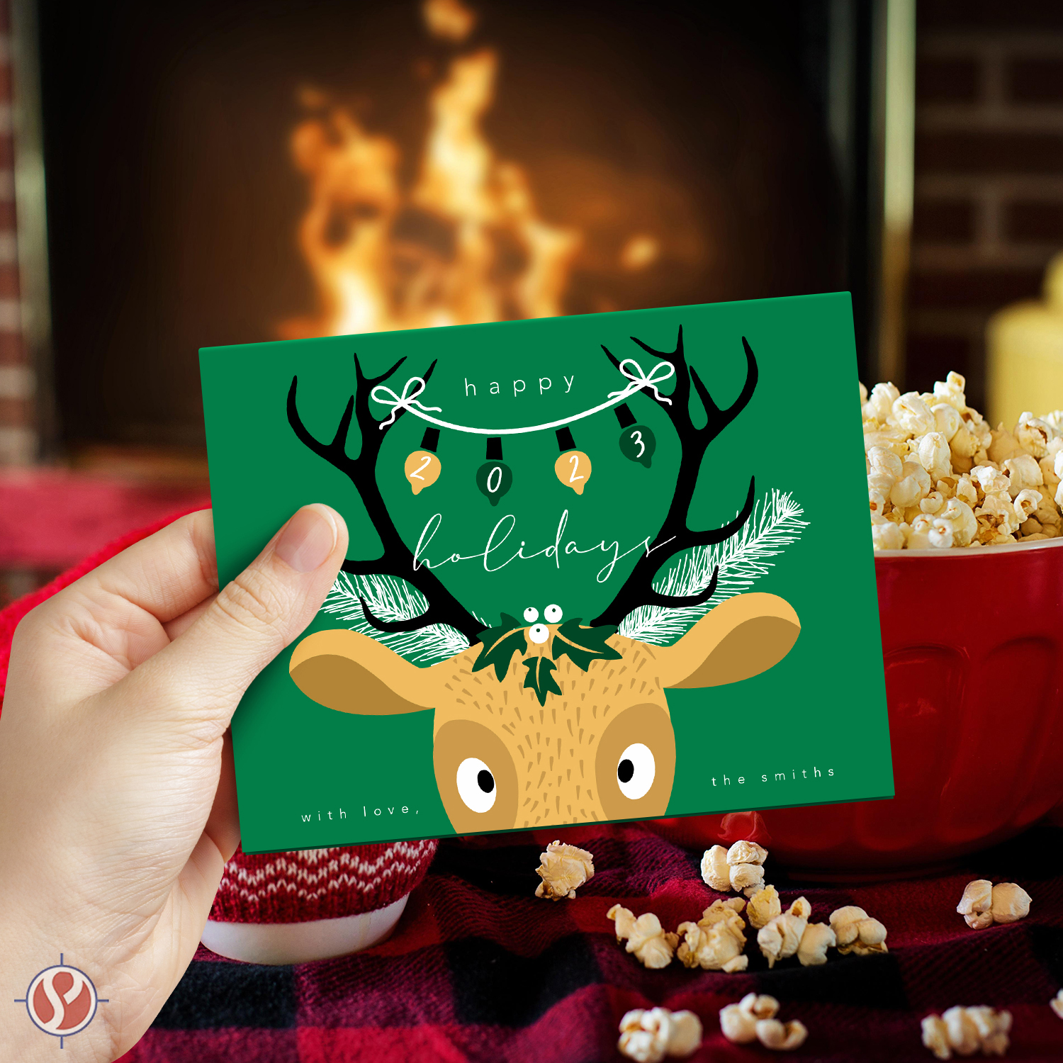 A2 Green Blank Greeting Cards with Green Envelopes – Great for Holiday, Christmas and New Year Greetings, Invitations, and Thank You Cards | 4.25” x 5.5” (When Folded) | 25 Cards and 25 Envelopes