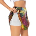 thumbnail image 2 of Haiem Beautiful African Woman Women's 2 in 1 Running Shorts - Lightweight Athletic Workout Gym Yoga Breathable Sports Shorts Liner with Phone Pockets-Small, 2 of 9