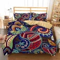 thumbnail image 3 of 2024 Mandala Duvet Cover Bohemian 3D Floral Bedding Set Microfiber Geometric Flower Comforter Cover King For Kids Teen Bedroom r, 3 of 6