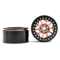 thumbnail image 4 of Aluminum Alloy Wheel Rim Beadlock 2.2in Wheel Rims Hub 4pcs Replacement for 110 18 TRX4 90046 90047 RR10 RC Car, 4 of 6