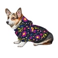 thumbnail image 6 of Goofa Colorful Mexican Pattern Small Dog Sweater Hoodies Pet Grey Hooded Soft Fleece Sweatshirts with Pocket Fall Winter Puppy Cat Sweaters Warm Clothes-X-Small, 6 of 8
