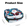 thumbnail image 2 of Santa Claus Small Bag Period Bag Zipper Pouch Canvas Pouch with Zipper 4.7x6.6x6.6 in, Oxford Cloth Menstrual Pad Storage Bag, 2 of 6