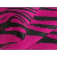 thumbnail image 4 of Ambesonne Fashion Quilted Bedspread Set 3 Pcs, Modern Tiger Skin Pattern, Queen Size, Magenta Black, 4 of 5