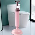 thumbnail image 4 of Vacuum Toilet Plunger, High Pressure Bathroom Plunger, Strong Suction Cup for Clogged Drain, Durable Household Toilet Cleaner, Easy Grip Handle, 4 of 8
