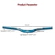 thumbnail image 2 of 31.8MM Mountain Bike Handlebar Aluminum Alloy Bicycle Riser Handlebar 30MM Rise 780MM Wide Bicycle Bar with Paint Matte Surface, 2 of 5
