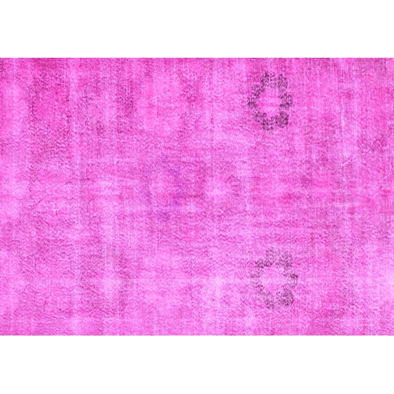Ahgly Company Machine Washable Indoor Rectangle Persian Pink Bohemian Area Rugs, 3' x 5'