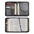 thumbnail image 6 of Personalized Pattern PU Leather Bible Bag Zipper Book Cover, Heavy Duty Protective Carrying Case Tote Organizer with Handle for Church and Study, 6 of 6