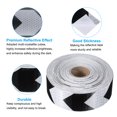 thumbnail image 5 of Uxcell Reflective Tape, Waterproof Self Adhesive High Visibility Caution Safety Tape for Trucks Trailers Cars White/Black, 5 of 7